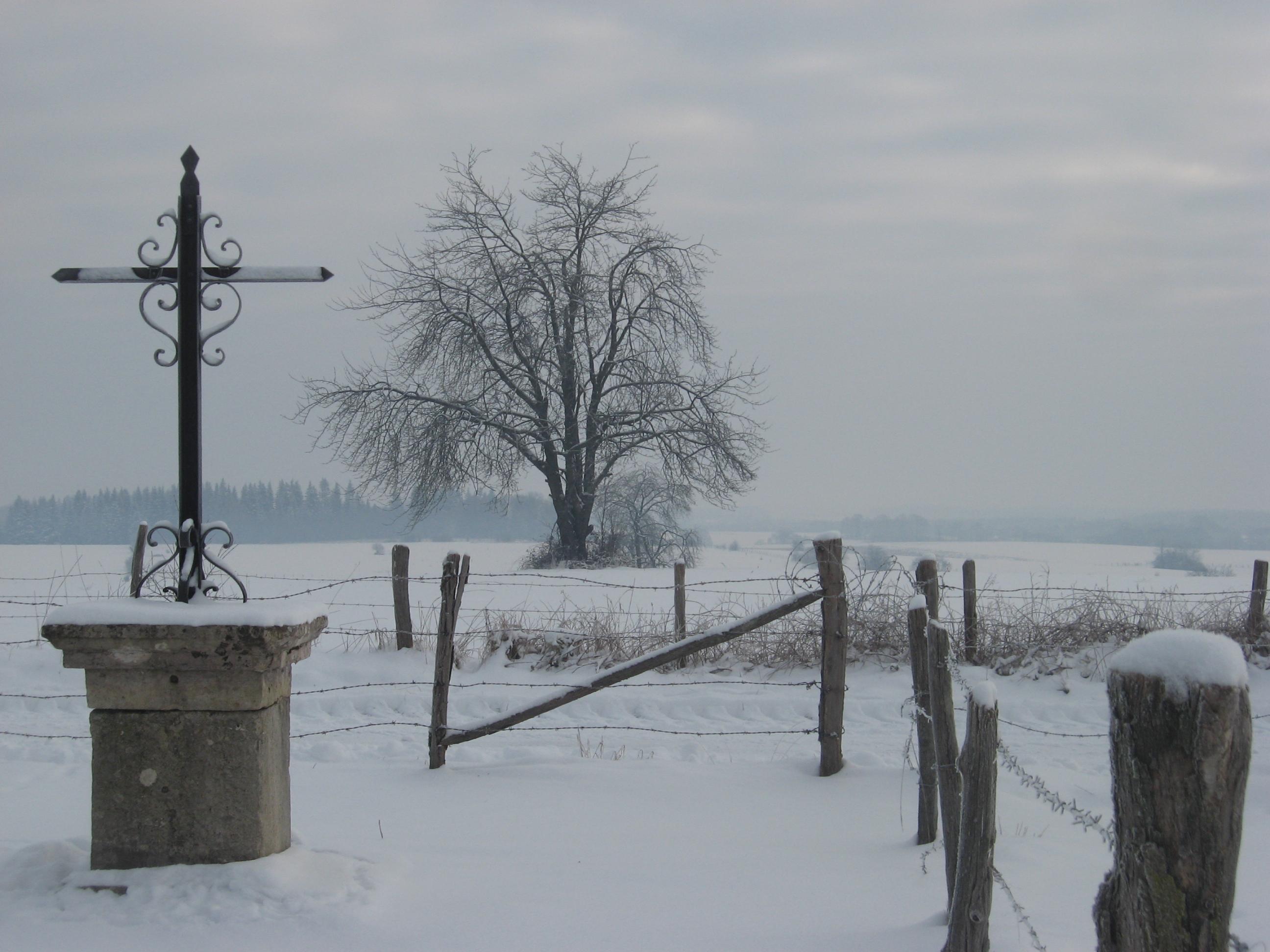 les croix au village